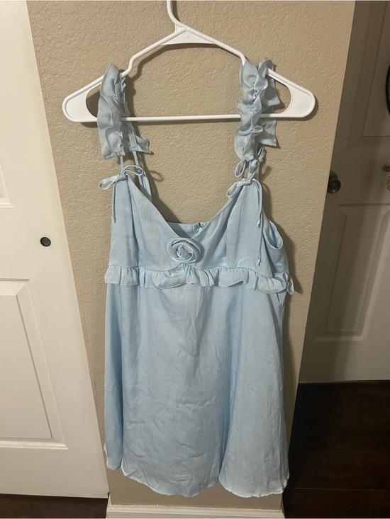wild fable Other - wild fable Light Blue Ruffled Strap Chemise Slip